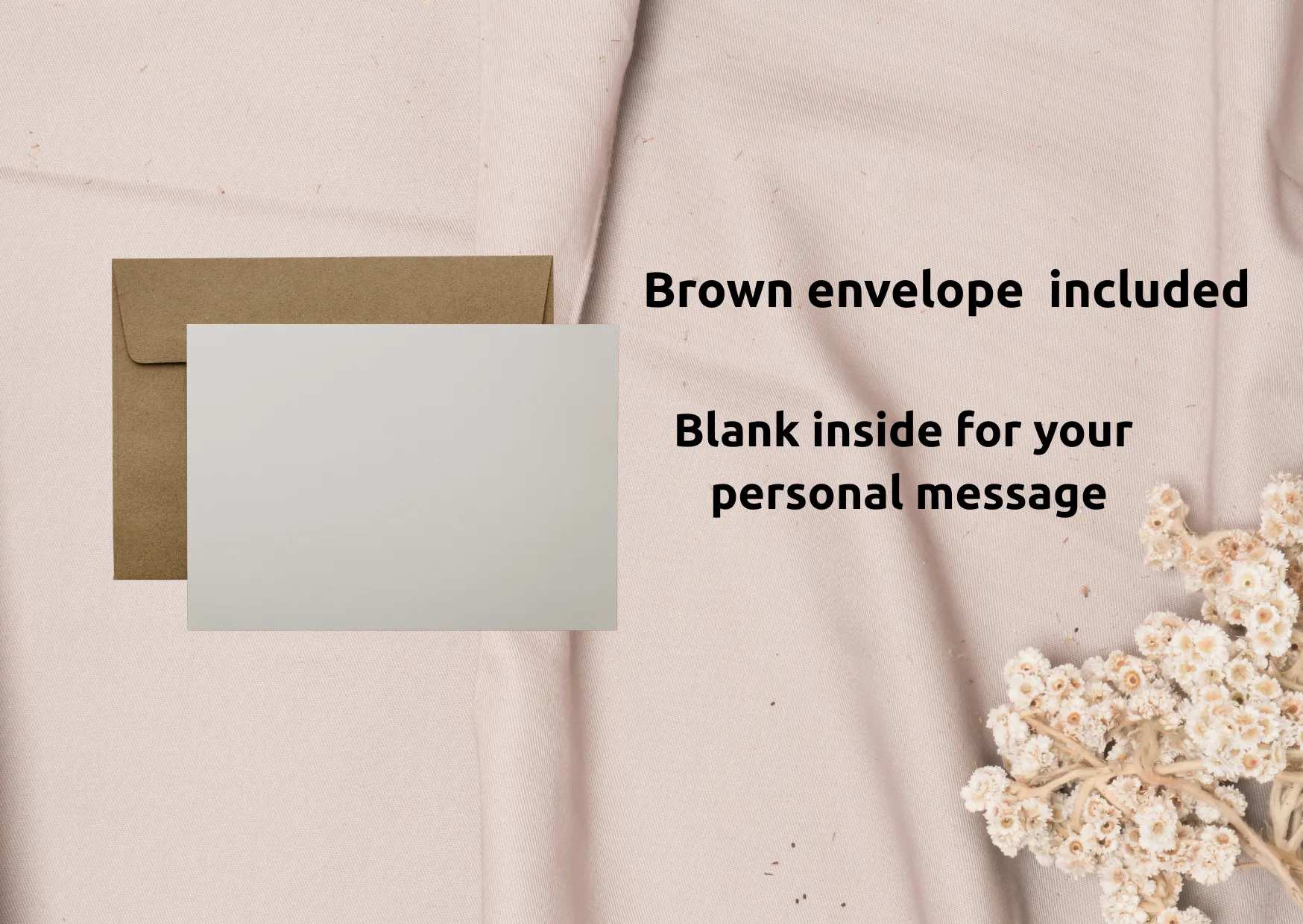 blank inside brown envelope