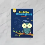 Jar Melo Step by Step Drawing Book for Kids featuring a cute owl on the cover.