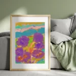 Sustainable Australian made floral art decor for living room or bedroom