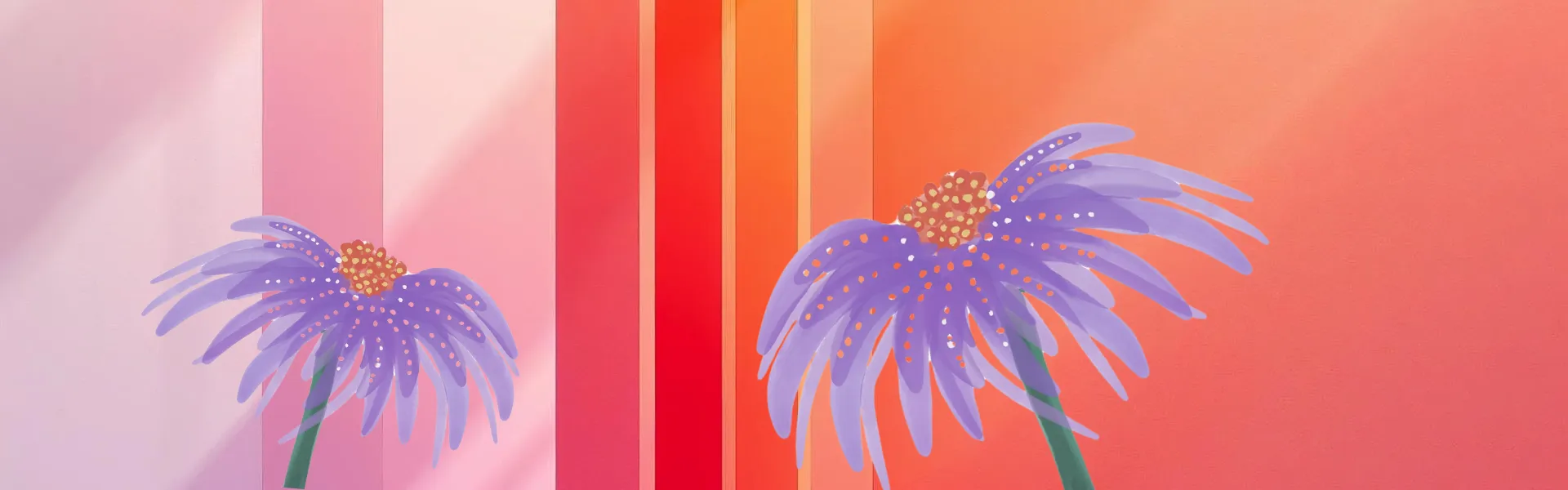 colorful flower on bright background