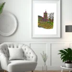 Interior view of the Old Arts Building art styled in a modern study.