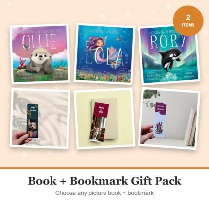 Book and bookmark gift pack – children's picture book with a bookmark