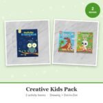 Creative Kids Pack – drawing book and dot-to-dot activity book