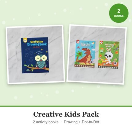 Creative Kids Pack – drawing book and dot-to-dot activity book